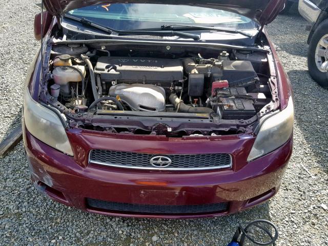 JTKDE177550032406 - 2005 TOYOTA SCION TC 栗色 照片 7