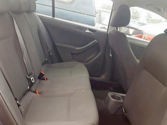 3VW2K7AJ7CM383968 - 2012 VOLKSWAGEN JETTA BASE GRAY photo 6