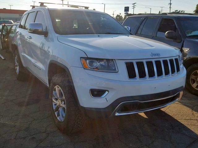 1C4RJFBG2EC111463 - 2014 JEEP GRAND CHER WHITE photo 1