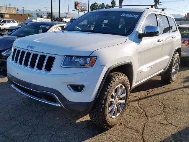 1C4RJFBG2EC111463 - 2014 JEEP GRAND CHER WHITE photo 2