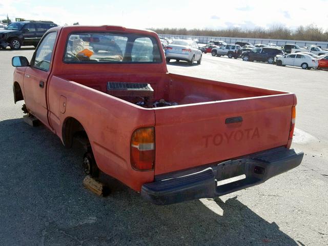 4TAUN41B5SZ012617 - 1995 TOYOTA TACOMA RED photo 3