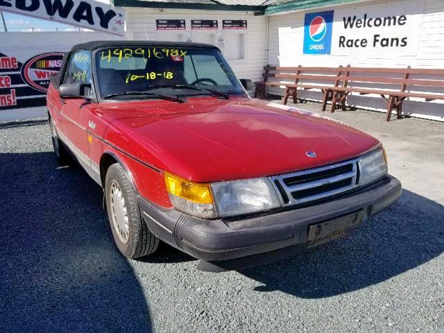 YS3AT75L6K7020392 - 1989 SAAB 900 RED photo 1