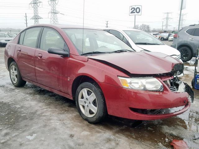 1G8AJ55F57Z101224 - 2007 SATURN ION LEVEL MAROON photo 1