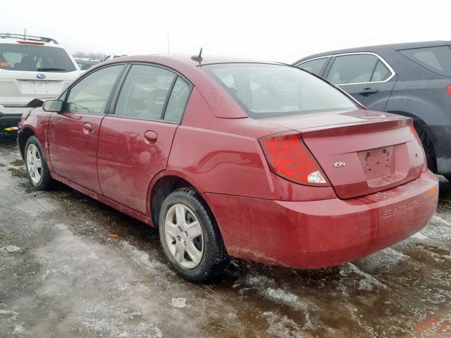 1G8AJ55F57Z101224 - 2007 SATURN ION LEVEL MAROON photo 3