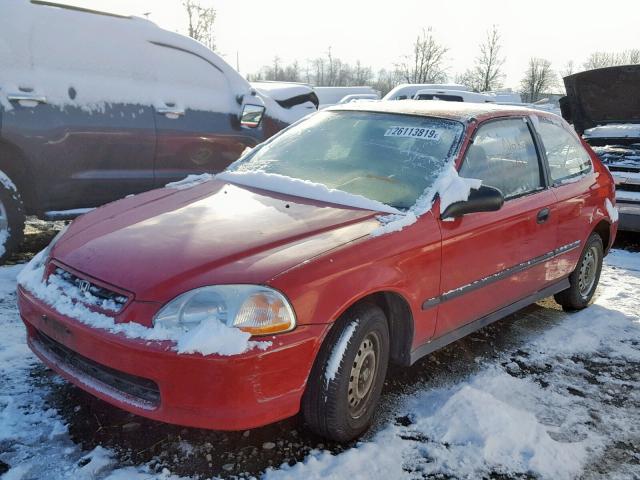 2HGEJ644XTH116228 - 1996 HONDA CIVIC DX RED photo 2