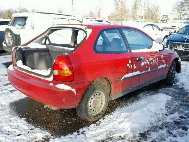 2HGEJ644XTH116228 - 1996 HONDA CIVIC DX RED photo 4