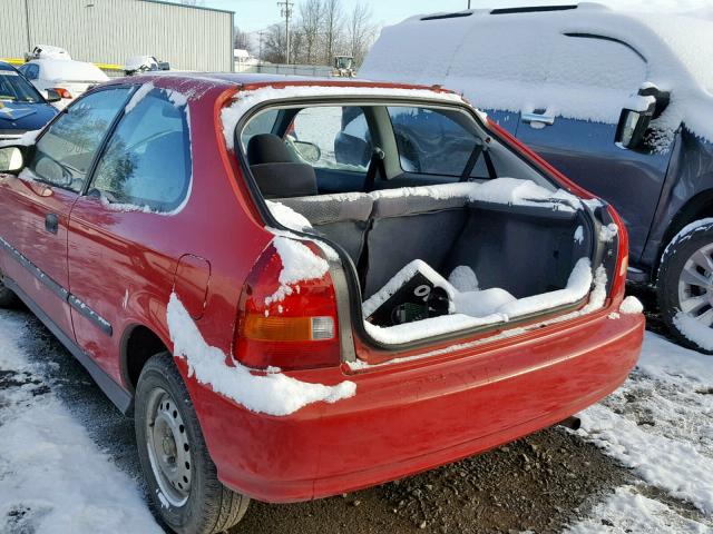 2HGEJ644XTH116228 - 1996 HONDA CIVIC DX RED photo 9