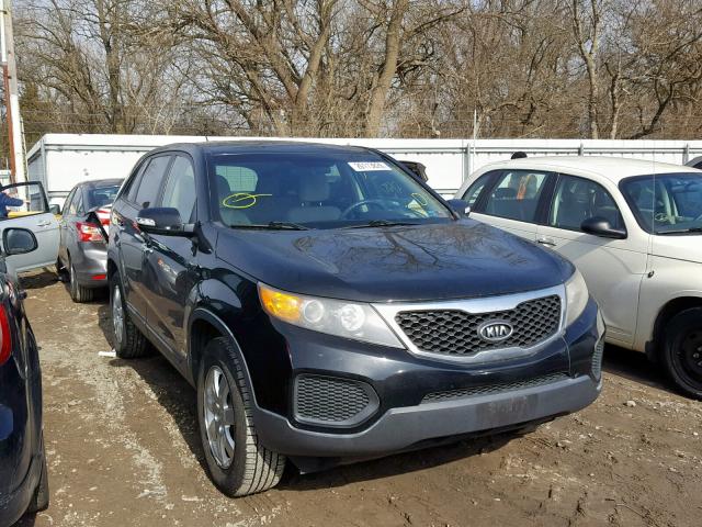 5XYKTCA12BG033863 - 2011 KIA SORENTO BA BLACK photo 1