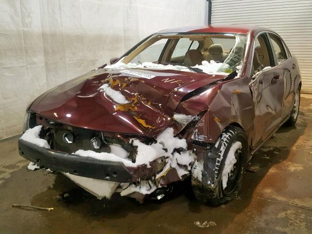 1HGCP26428A122932 - 2008 HONDA ACCORD LXP BURGUNDY photo 2