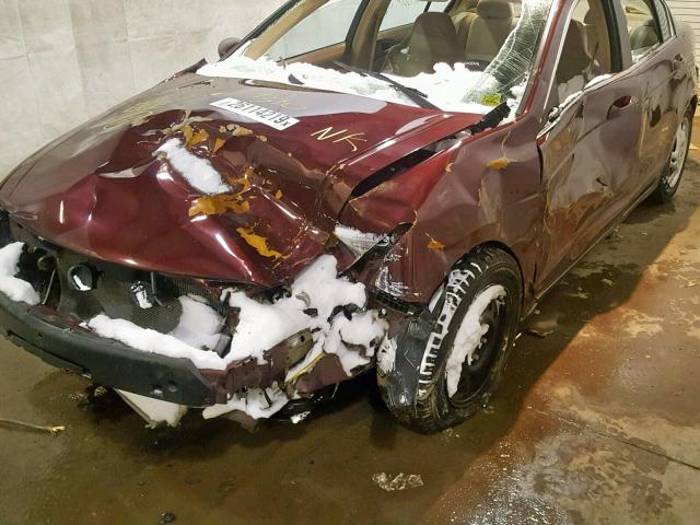 1HGCP26428A122932 - 2008 HONDA ACCORD LXP BURGUNDY photo 9