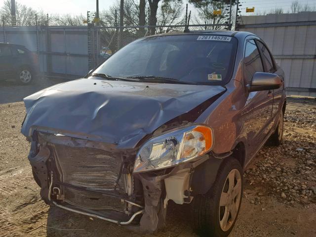 KL1TG5DE5AB049185 - 2010 CHEVROLET AVEO LT GRAY photo 2