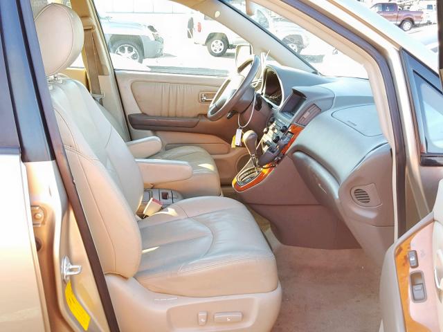 JTJGF10U130158371 - 2003 LEXUS RX 300 TAN photo 5