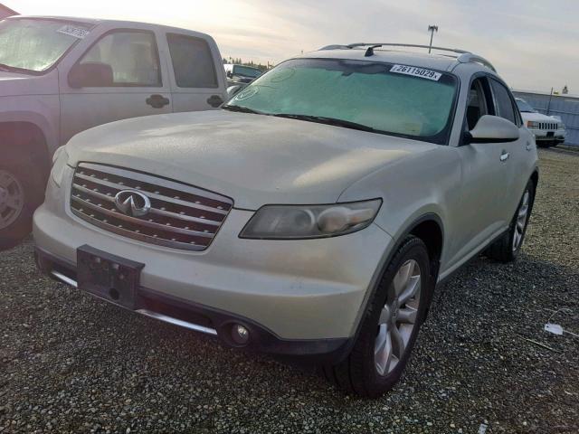 JNRAS08W26X203737 - 2006 INFINITI FX35 BEIGE photo 2