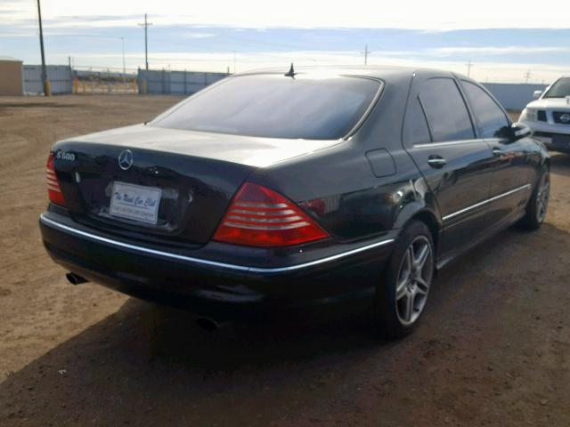 WDBNG76J33A345644 - 2003 MERCEDES-BENZ S 600 BLACK photo 4