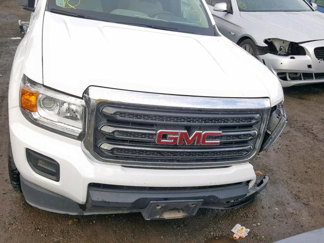 1GTH5BEA2G1194973 - 2016 GMC CANYON WHITE photo 9