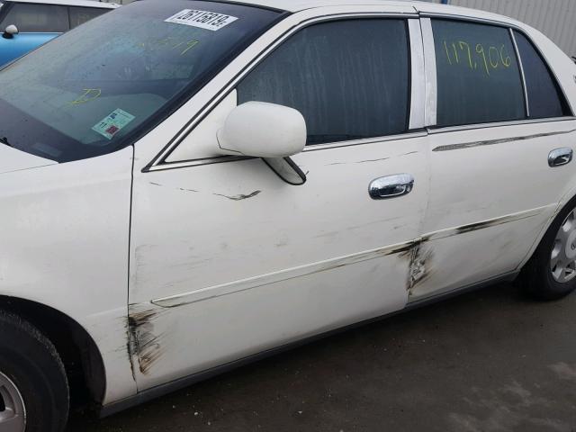 1G6KD54Y02U112516 - 2002 CADILLAC DEVILLE WHITE photo 9