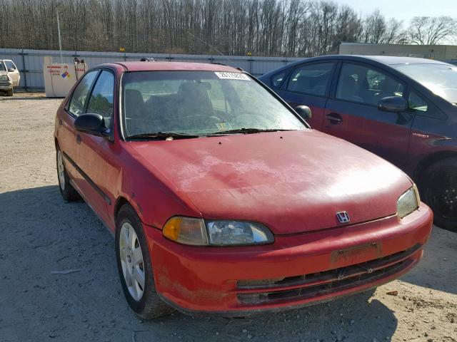 1HGEG8646SL045442 - 1995 HONDA CIVIC DX RED photo 1