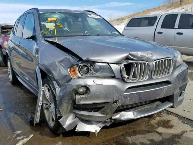 5UXWX7C51E0E75350 - 2014 BMW X3 XDRIVE3 SILVER photo 1