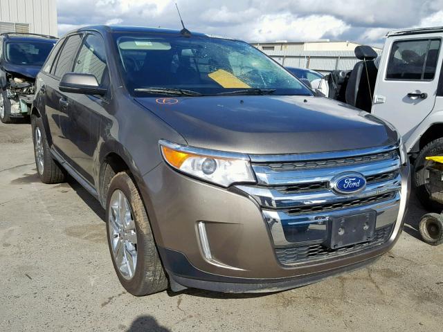 2FMDK3JC9DBC30433 - 2013 FORD EDGE SEL BROWN photo 1