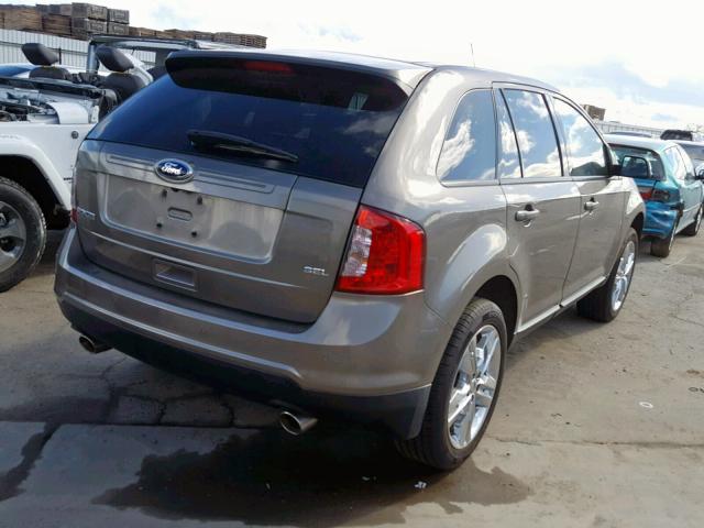 2FMDK3JC9DBC30433 - 2013 FORD EDGE SEL BROWN photo 4