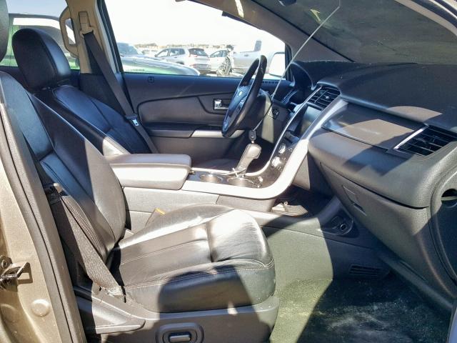 2FMDK3JC9DBC30433 - 2013 FORD EDGE SEL BROWN photo 5