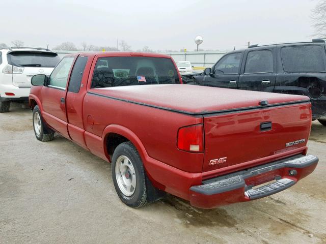 1GTCS19W518227031 - 2001 GMC SONOMA RED photo 3