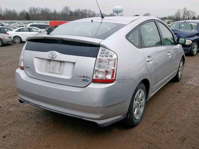 JTDKB20UX87711080 - 2008 TOYOTA PRIUS SILVER photo 4