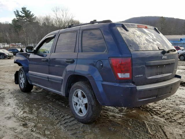 1J4GR48K15C664289 - 2005 JEEP GRAND CHER BLUE photo 3