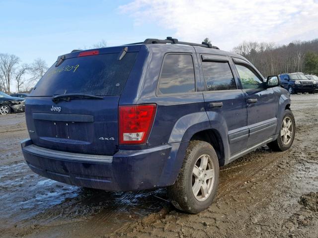 1J4GR48K15C664289 - 2005 JEEP GRAND CHER BLUE photo 4