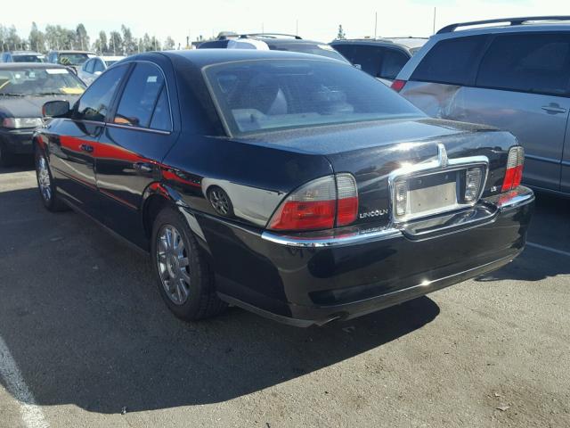 1LNHM86S34Y605762 - 2004 LINCOLN LS BLACK photo 3