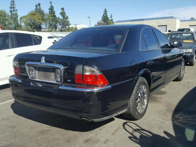 1LNHM86S34Y605762 - 2004 LINCOLN LS BLACK photo 4