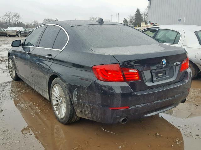 WBAFU7C51CDU56842 - 2012 BMW 535 XI BLACK photo 3