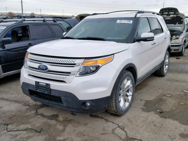 1FMHK8F82CGA04647 - 2012 FORD EXPLORER L WHITE photo 2