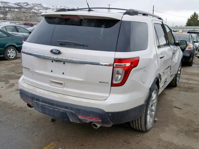 1FMHK8F82CGA04647 - 2012 FORD EXPLORER L WHITE photo 4