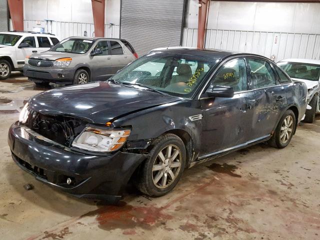 1FAHP24W29G104671 - 2009 FORD TAURUS SEL BLACK photo 2