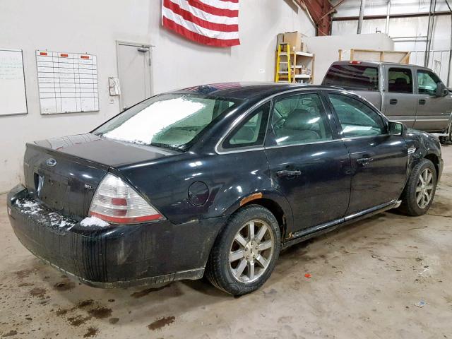 1FAHP24W29G104671 - 2009 FORD TAURUS SEL BLACK photo 4