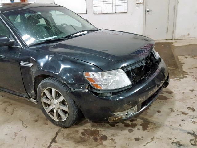 1FAHP24W29G104671 - 2009 FORD TAURUS SEL BLACK photo 9