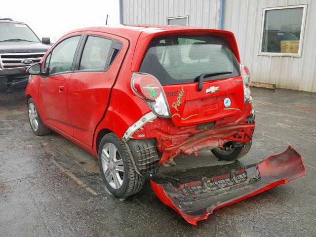 KL8CB6S97DC510557 - 2013 CHEVROLET SPARK LS RED photo 3