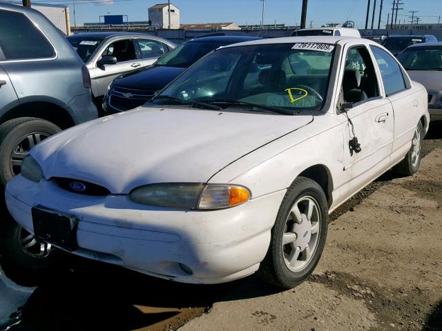 1FALP6534TK209125 - 1996 FORD CONTOUR GL WHITE photo 2