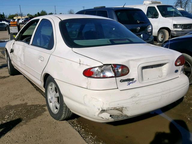 1FALP6534TK209125 - 1996 FORD CONTOUR GL WHITE photo 3