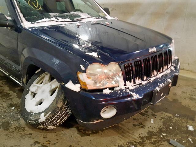 1J4GR48K56C237036 - 2006 JEEP GRAND CHER BLUE photo 9