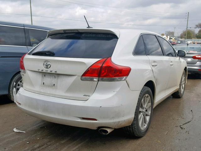 4T3BE11A89U007195 - 2009 TOYOTA VENZA BASE WHITE photo 4