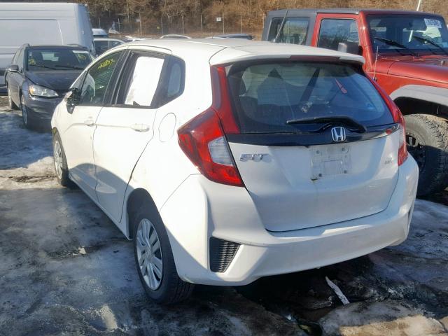 3HGGK5G52FM768576 - 2015 HONDA FIT LX WHITE photo 3