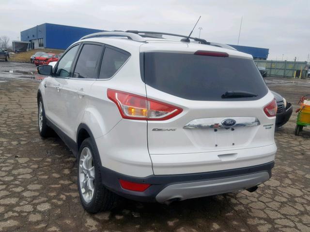 1FMCU9JX3EUE24964 - 2014 FORD ESCAPE TIT WHITE photo 3