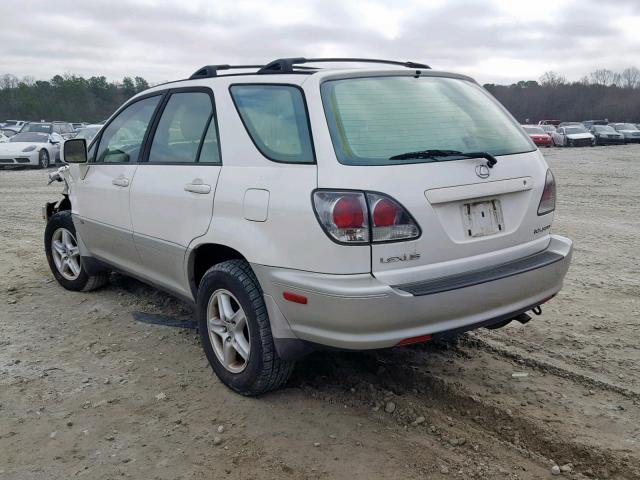 JTJGF10U020124386 - 2002 LEXUS RX 300 WHITE photo 3