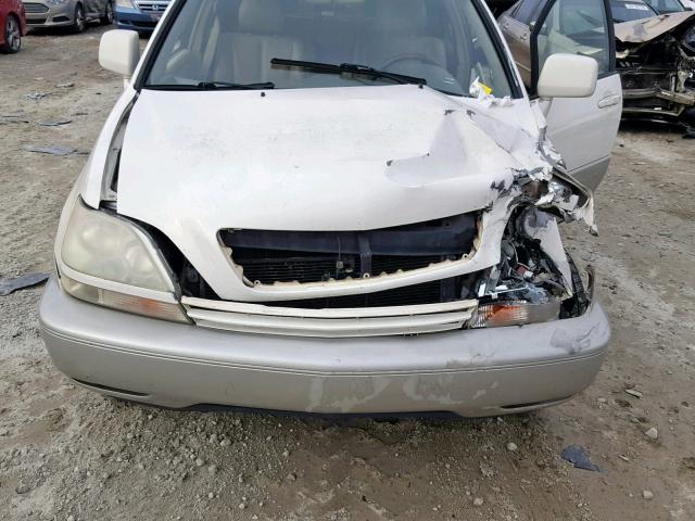 JTJGF10U020124386 - 2002 LEXUS RX 300 WHITE photo 7