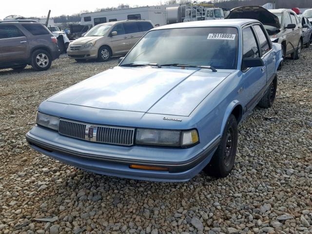 1G3AL54N7N6441191 - 1992 OLDSMOBILE CUTLASS CI BLUE photo 2