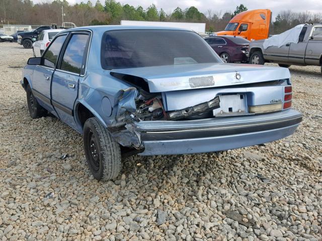 1G3AL54N7N6441191 - 1992 OLDSMOBILE CUTLASS CI BLUE photo 3