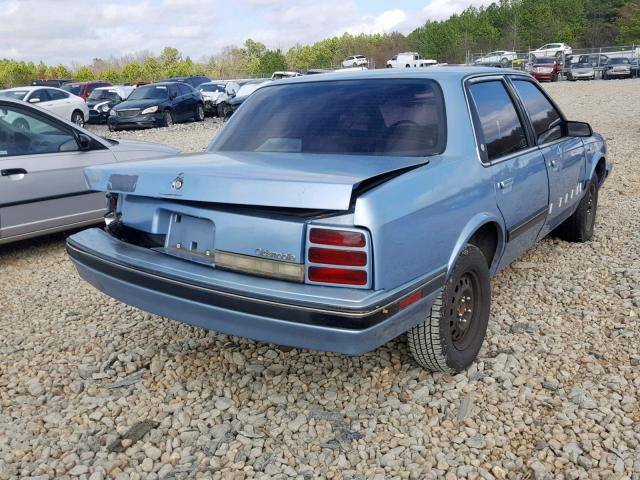 1G3AL54N7N6441191 - 1992 OLDSMOBILE CUTLASS CI BLUE photo 4