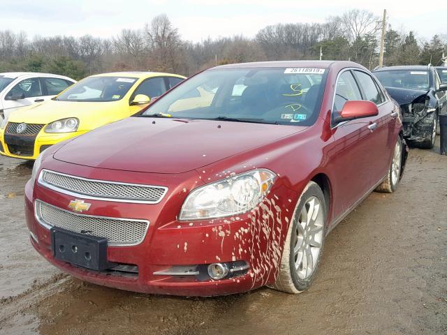 1G1ZE5E10BF286268 - 2011 CHEVROLET MALIBU LTZ RED photo 2